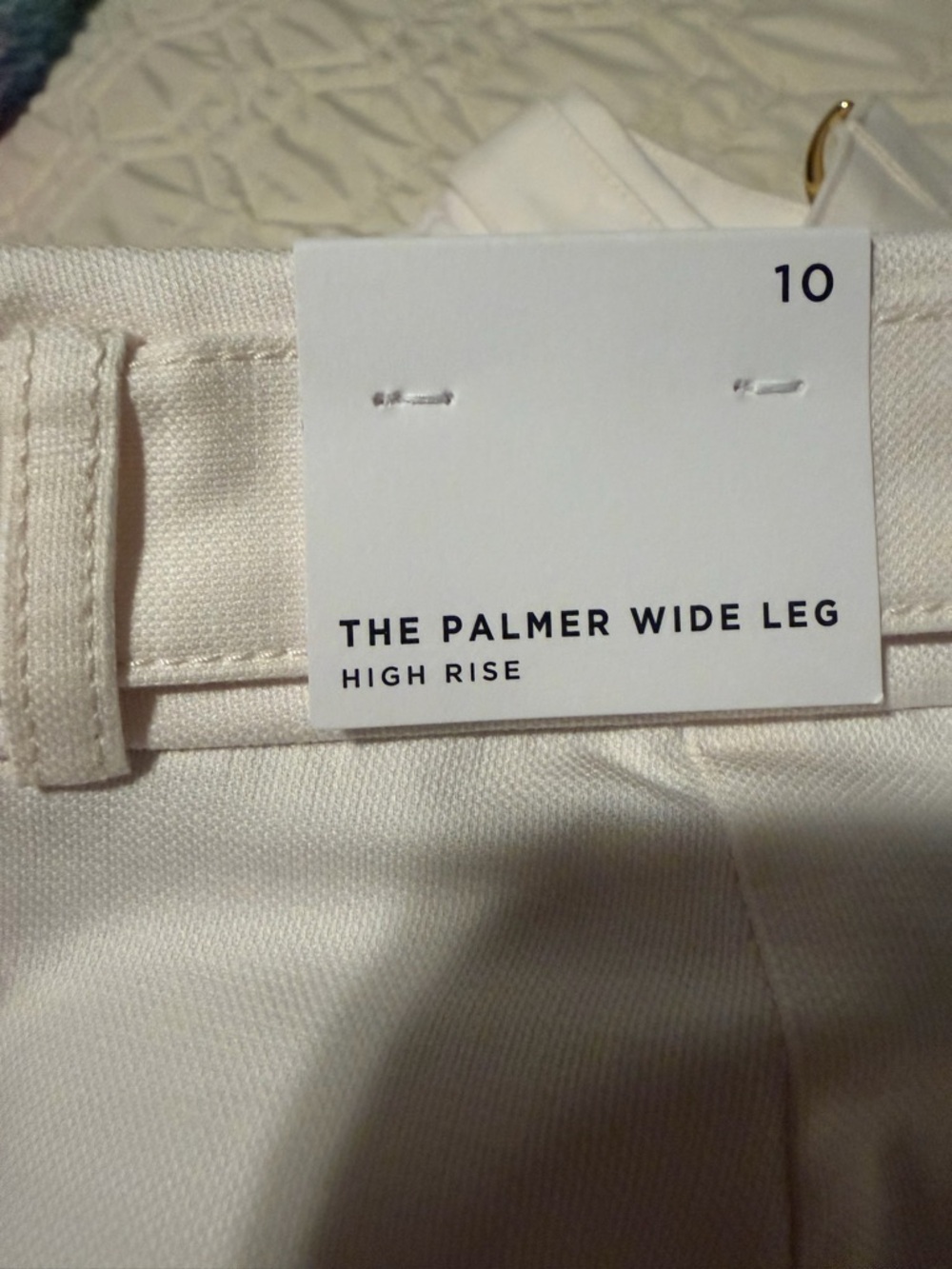 High-Waist Wide Leg Utility Pants in winter white - Picture 3 of 8